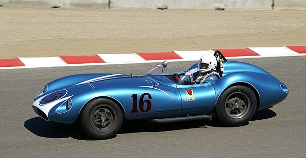 Scarab roadster #16 (left-hand drive) at the 2005 Historic races at Laguna Seca Raceway