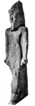 تمثال ضخم لسنوسرت الرابع اكتشفه جورج ليجرين في الكرنك. يبلغ ارتفاع التمثال 2 متر و 75 سم ومصنوع من الجرانيت الوردي.