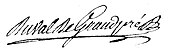 signature de Charles François Duval de Grandpré