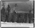 Slacking Tower south side, view to the north-northeast. - Washington Water Power Clark Fork River Noxon Rapids Hydroelectric Development, Slacking Tower, South bank of Clark HAER MONT,45-NOX.V,1B-2.tif