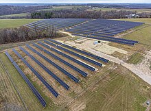 Community solar farm in the town of Wheatland, Wisconsin Solar farm in Wisconsin 01.jpg