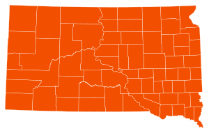 South Dakota Republican primary results by county, 2012.svg