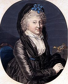 Sophie Marie Gräfin von Voß, Farbholzschnitt von Friedrich Wilhelm Gubitz, um 1795 (Quelle: Wikimedia)