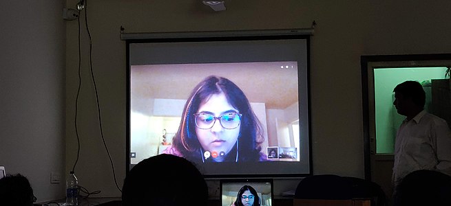 Srishti Sethi's remote session during MWT