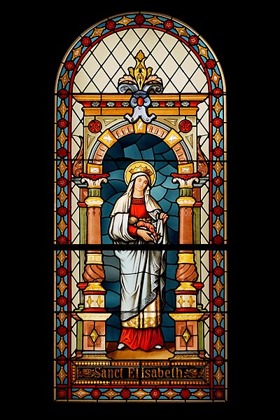 File:St Elisabeth of Hungary (18. century, stained glass).jpg