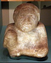 "Anna", the Ware Mounds fluorite statue Stati uniti, mississippiani, figurina in pietra, dall'illinois, 1000-1400 dc ca.jpg