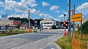 Overweg aan het station