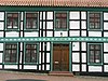 Half-timbered house in the old town of Sternberg