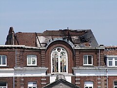 Le petit séminaire après l'incendie.