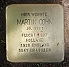 Stolperstein Flotowstr 9 (Hansa) Martin Cohn.jpg