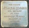 Stolperstein Giesebrechtstr 2 (Charl) Michalina Lehmann.jpg