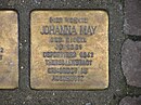 Stolperstein Johanna 1 mai, Neue Mainzer Strasse 55, centrul orașului, Frankfurt pe Main.jpg