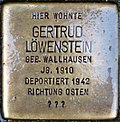 Stolperstein für Gertrud Löwenstein geb. Wallhausen