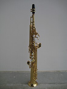 Straight soprano saxophone front.JPG