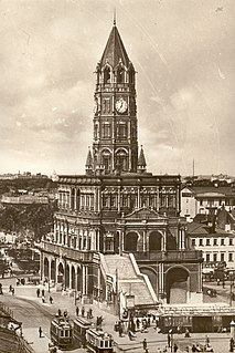 Sukharev Tower Building in Moscow, Russia