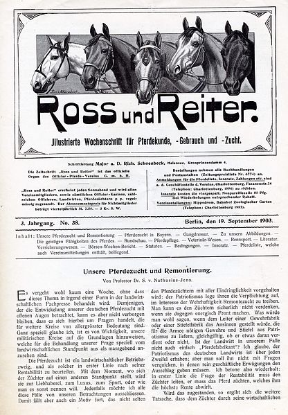 File:SvN, Artikel in Zeitschrift Ross und Reiter.JPG