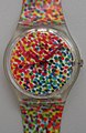 Swatch-Uhr GZ121 Lots of Dots, (1992), war das zweite Club-Special und wurde von Alessandro Mendini kreiert