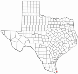 Location of Port Isabel, Texas