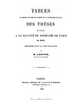 Miniatuur voor Bestand:Tables (la première des noms des auteurs, et la seconde des matières) des thèses soutenues à la Faculté de Médecine de Paris, en 1853 (IA BIUSante 90973x1853).pdf