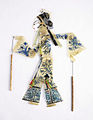 中国の漢民族から海呂の影の操り人形。 20世紀。インディアナポリス子供博物館のコレクションである。