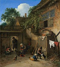 Das Cottage Dooryard-1673-Adriaen van Ostade.jpg