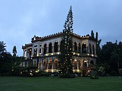 The Ruins mansion corner dusk