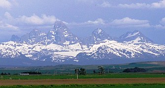 The Three Tetons from the west