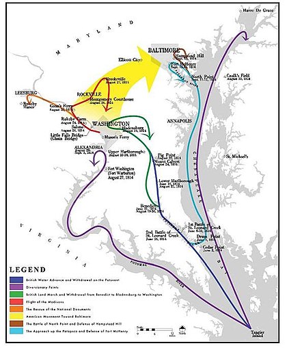 Map of the Chesapeake Campaign The War of 1812 in the Chesapeake.jpg