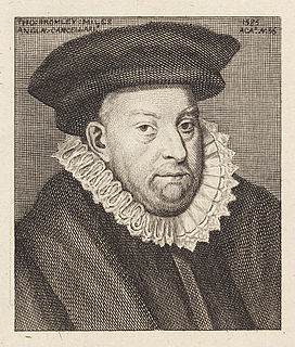 Thomas Bromley 16th-century English lawyer and politician