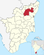Tiruvannamalai in Tamil Nadu (India).svg