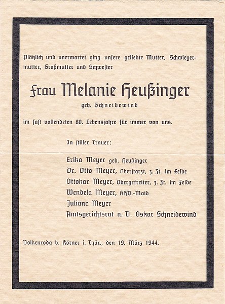 File:Todesanzeige Melanie Heußinger 1944.jpg