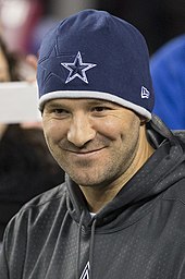 Tony Romo, Mexican American quarterback for the Dallas Cowboys Tony Romo 2015.jpg