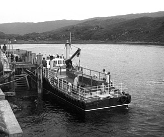 Ferry at Toscaig, 1975 Toscaig, Ferry for Kyle of Lochalsh - geograph.org.uk - 389901.jpg