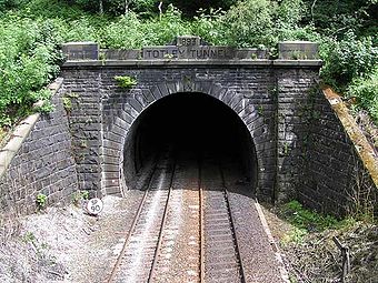 Totley Tunnel on the Manchester to Sheffield Hope Valley line