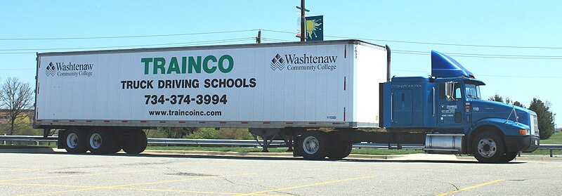 File:Trainco Truck Driving Schools truck Superior Township Michigan.JPG