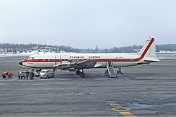 Transair Sweden musterte ihre letzte Douglas DC-7 im Jahr 1969 aus