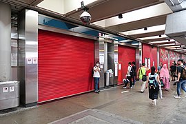 Tsuen Wan Station Exit A closed in response to protests.