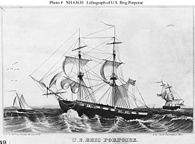 illustration de USS Porpoise (1836)