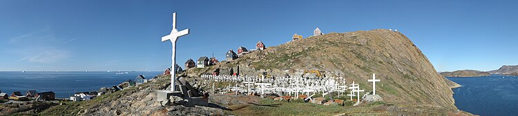 Кладбище посёлка Упернавик в Гренландии