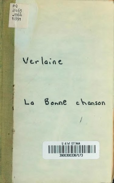 File:Verlaine - La Bonne Chanson, 1891.djvu