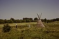 Visitors taking photos in front of a Buffalo skin teepee in Pipestone National Monument. Image Number 74-333-23. (138db3bc9d3e493c9d99e74f639b2bdf).jpg