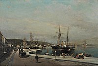 Το λιμάνι του Βόλου, 1875, Αθήνα, Εθνική Πινακοθήκη