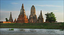 Ruins of Wat Chaiwatthanaram, built in Ayutthaya Kingdom, by the Chao Phraya Watchaiwattanaram050617.jpg