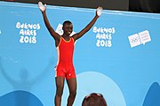 Deutsch: Gewichtheben bei den Olympischen Jugendspielen 2018; Tag 2, 10. Oktober 2018; Jungen 62 kg English: Weightlifting at the 2018 Summer Youth Olympics at 8 October 2018 – Boys' 62 kg