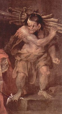 Caliban peint par William Hogarth