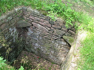 Trapping pit Trap consisting of a deep pit with vertical walls