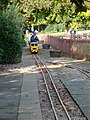 Miniature railway after a trip