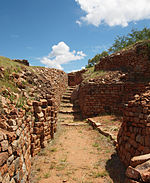 Ruins of a settlement in dry stone