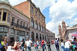 Zacatecas Cathedral and main street