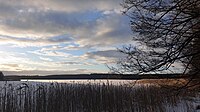 2021, Zdróżno Lake in winter